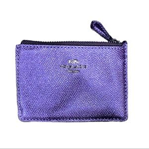 Authentic Coach Card Case purple wallet